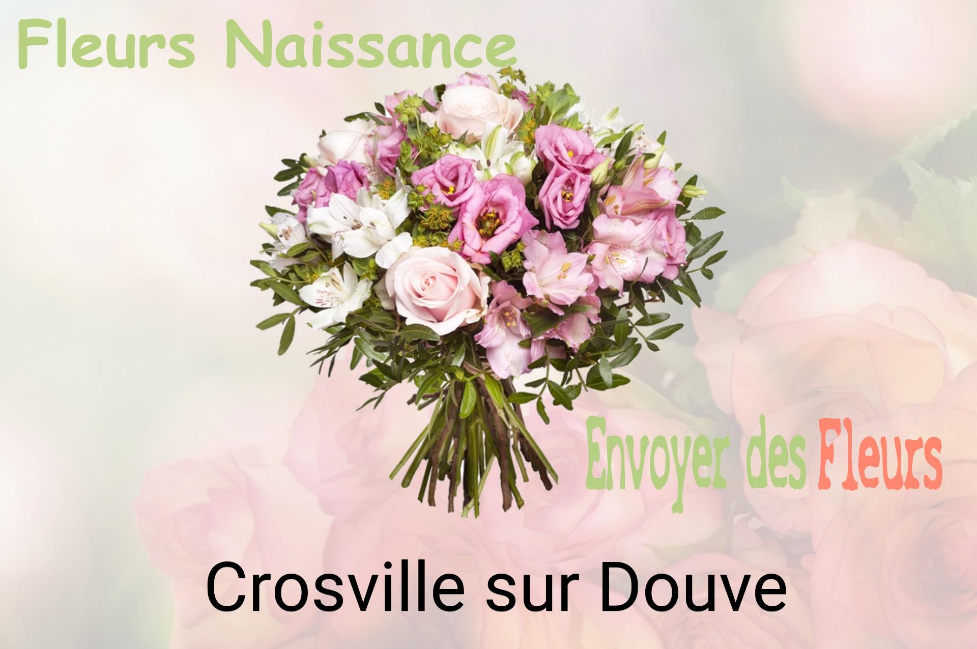 Bouquet de fleurs de naissance livré à Crosville-sur-Douve